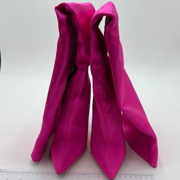 Womens Knee High Boots High Heels Elegant Pointy Toe Stilettos Boot - Picture 2 of 7